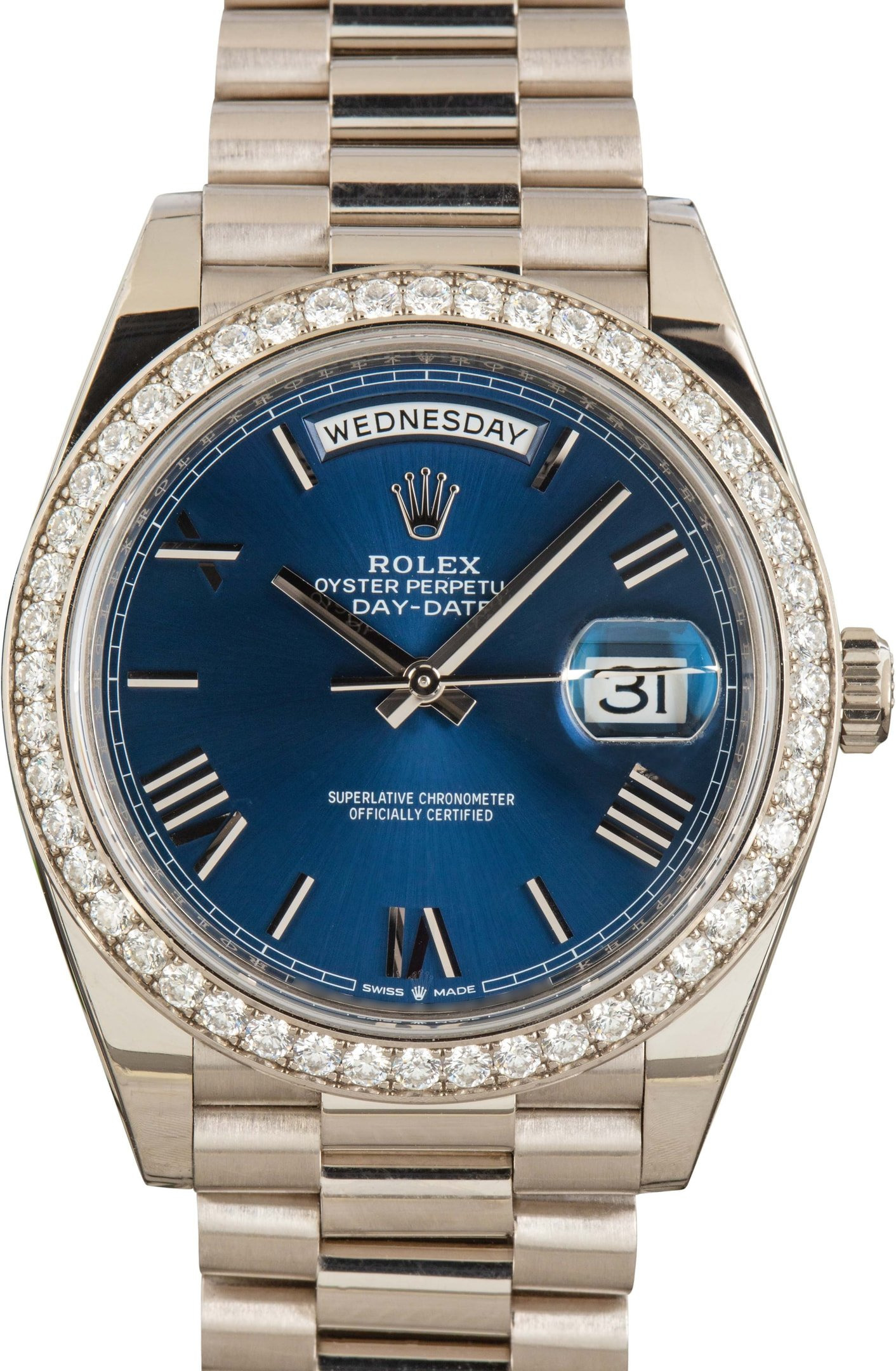 Rolex Day-Date 40 Ref 228349 Bright Blue Dial - 1