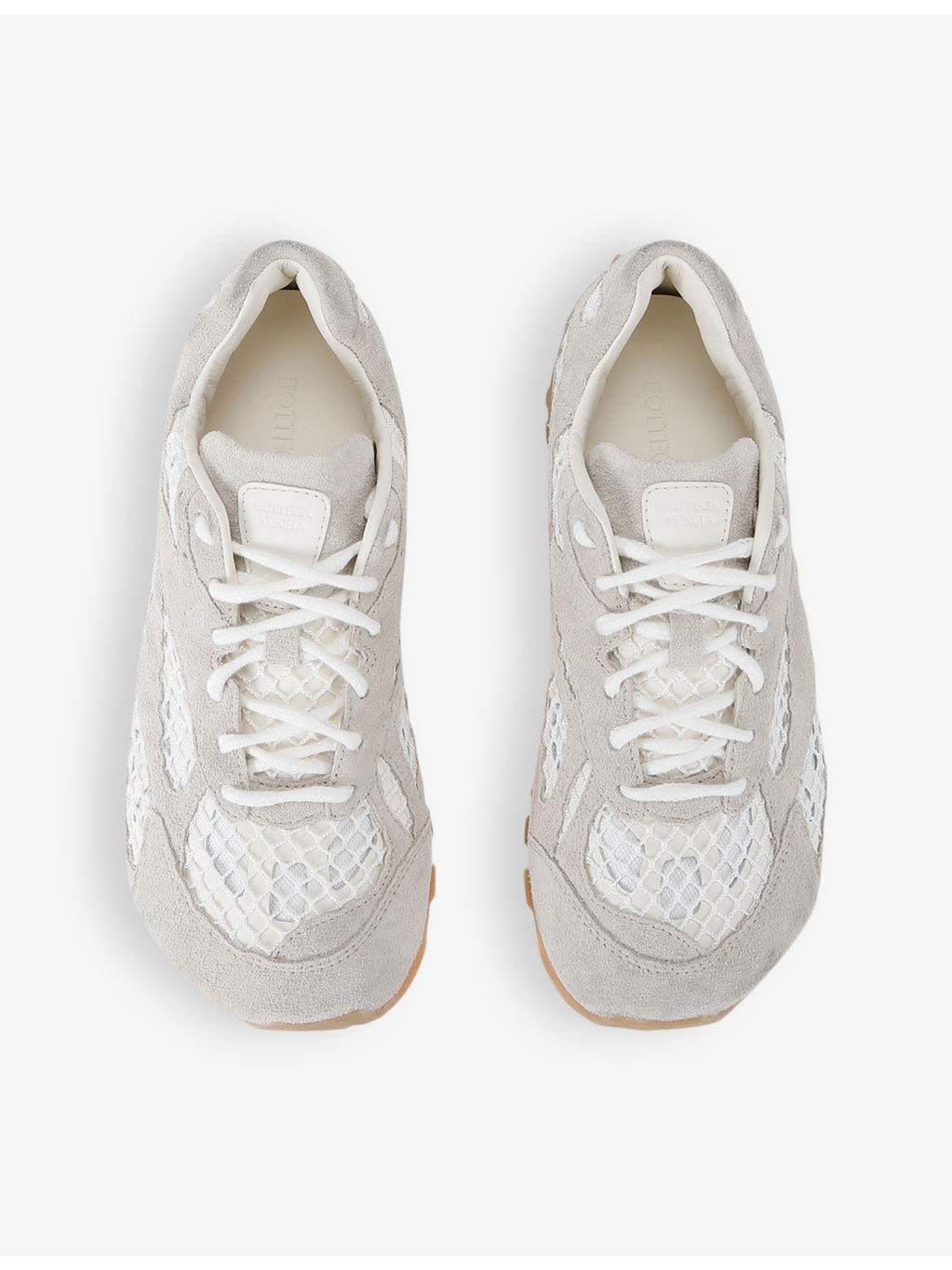Orbit tonal-panel net-covered low-top trainers - 2