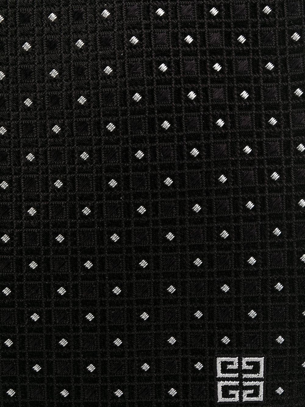 polka-dot silk tie - 2