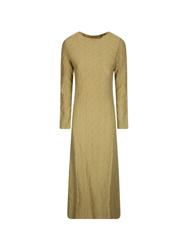 long-sleeve textured dress 1