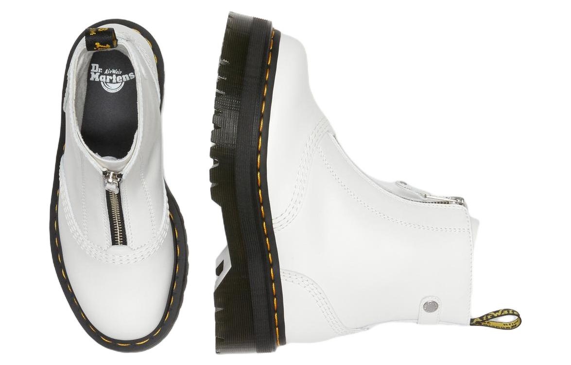 (WMNS) Dr. Martens Jetta Platform Boots 'White' 27656100 - 5