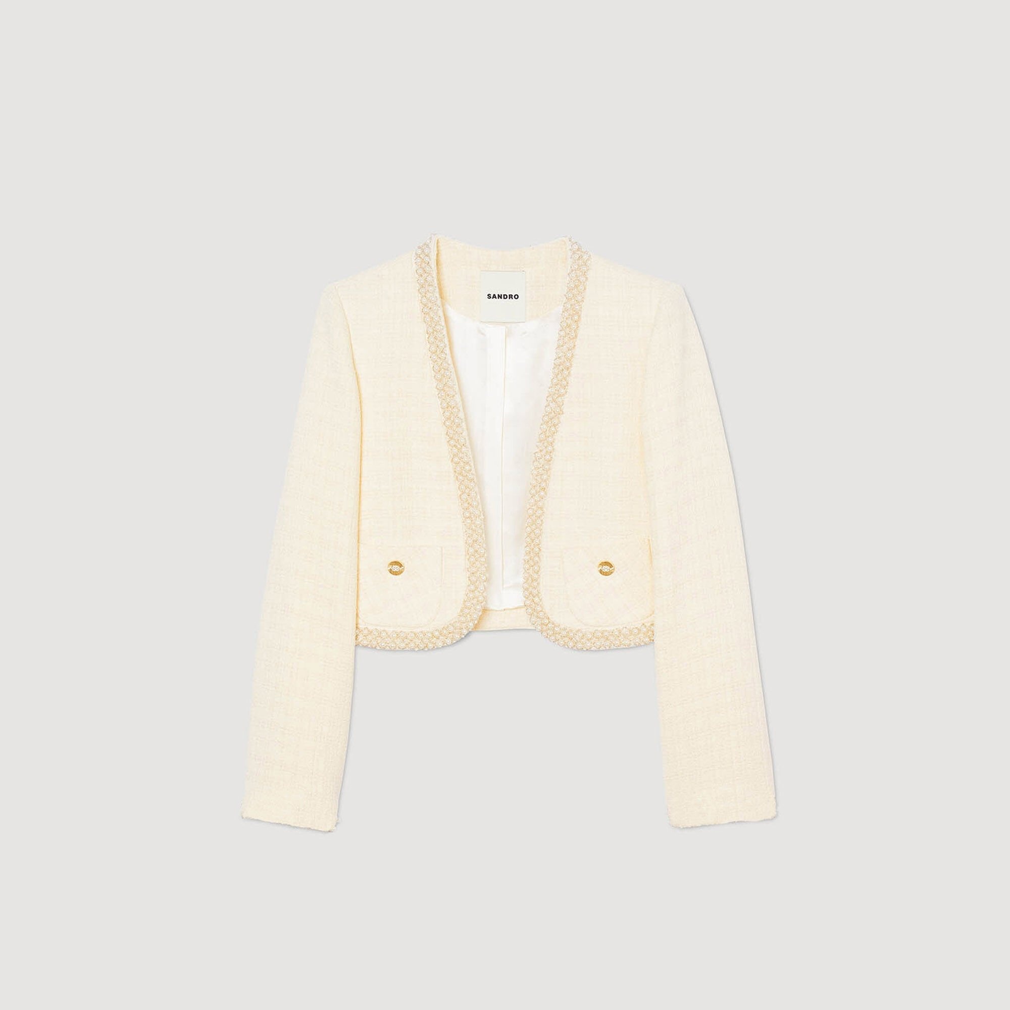 CROPPED TWEED JACKET - 6