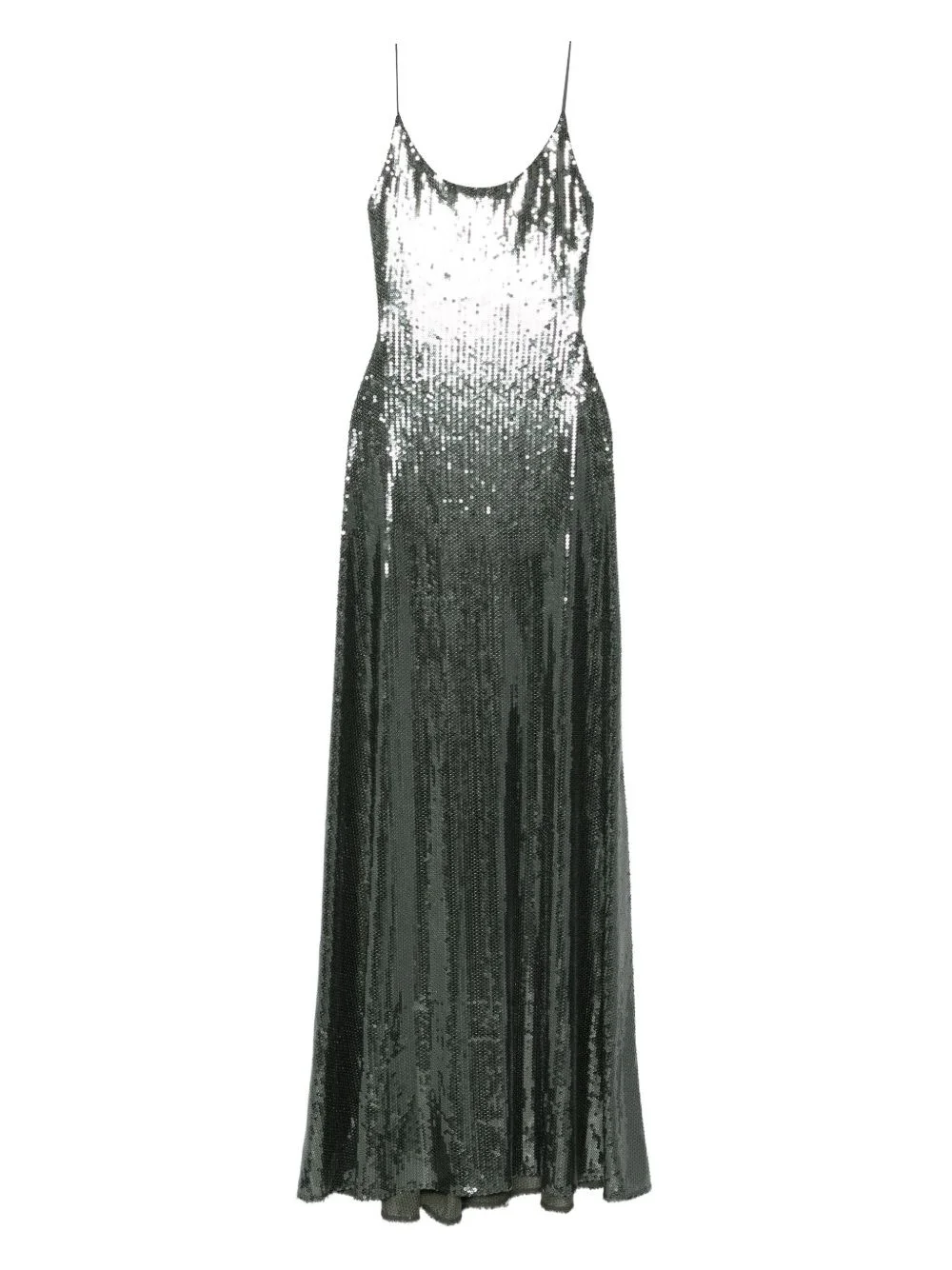 sequin-embellished slip maxi dress - 1