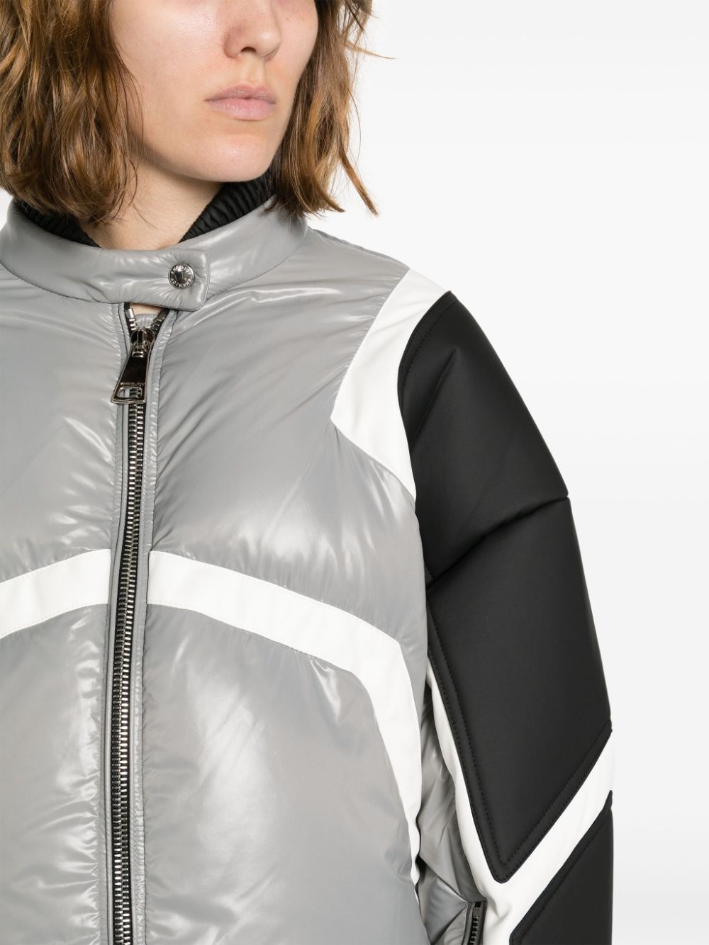 Khris Crop Biker puffer jacket - 5