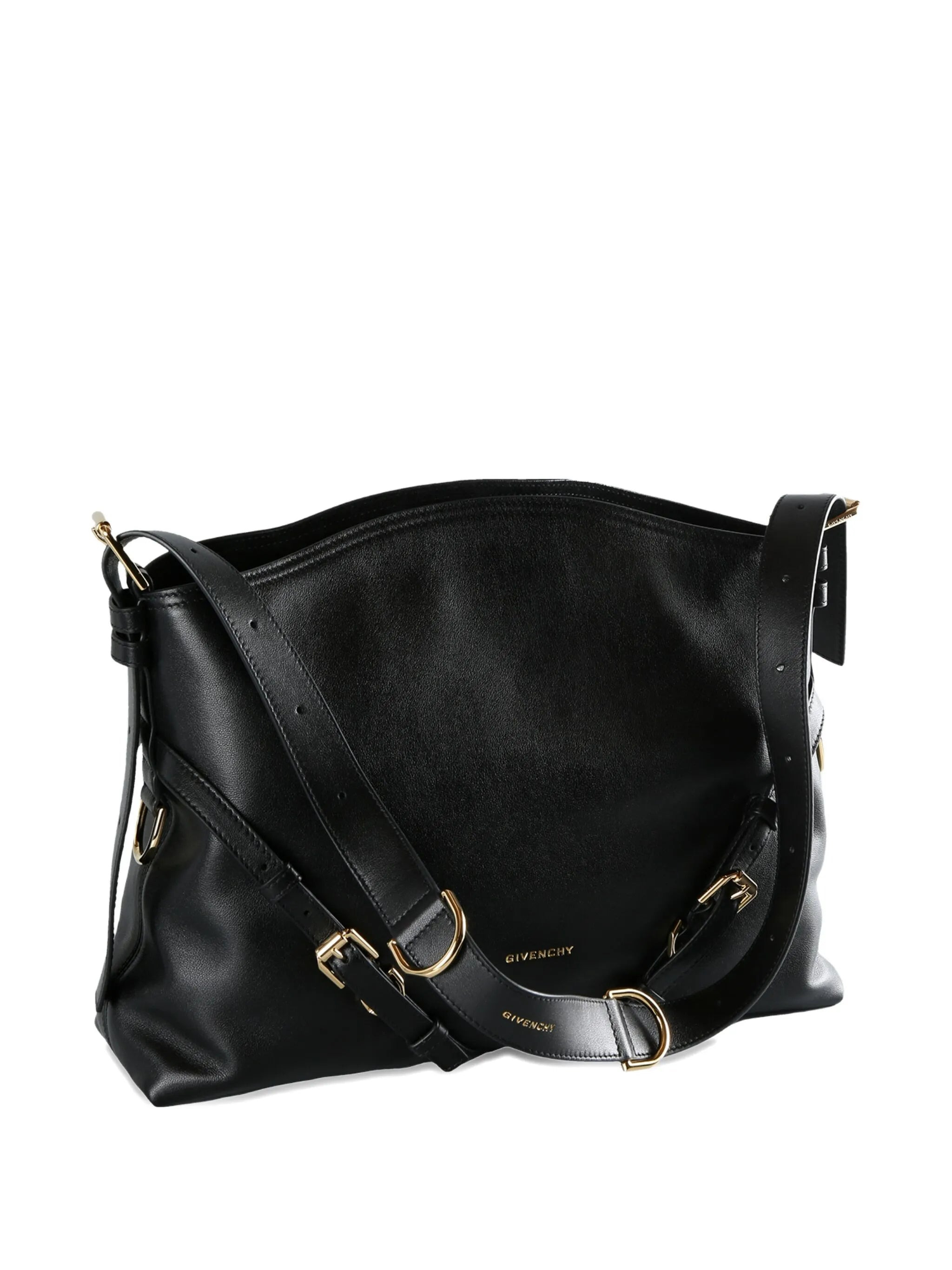 Givenchy Buckle-strap Leather Shoulder Bag - 2