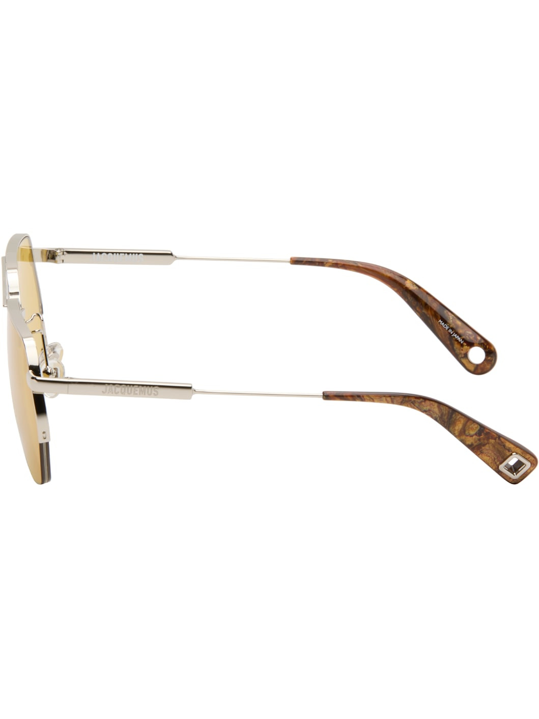 Silver La Croisière 'The Aviador' Sunglasses - 3