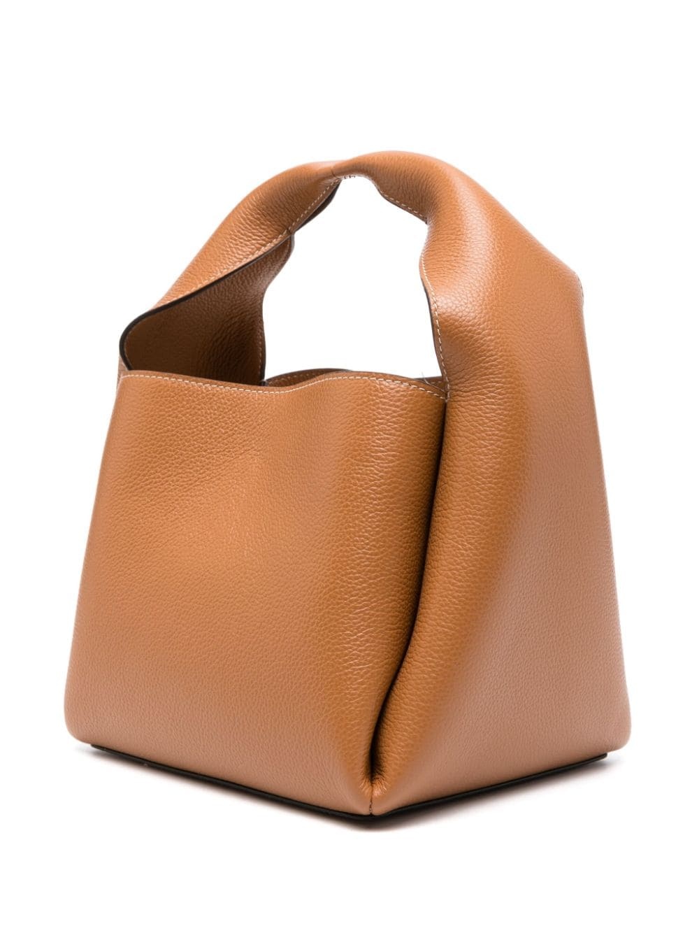 Bucket leather tote bag - 3