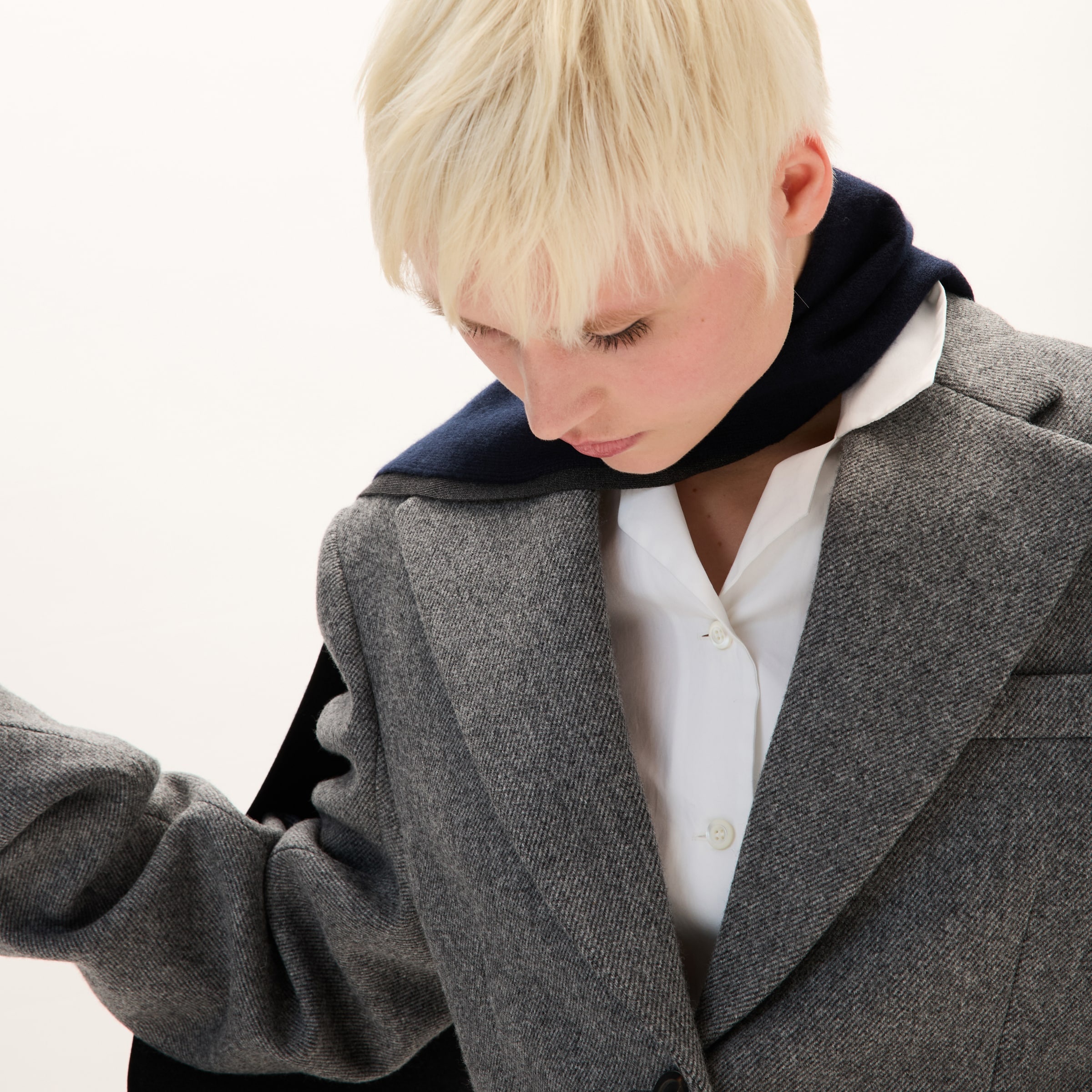 Single-breasted double wool jacket - 5