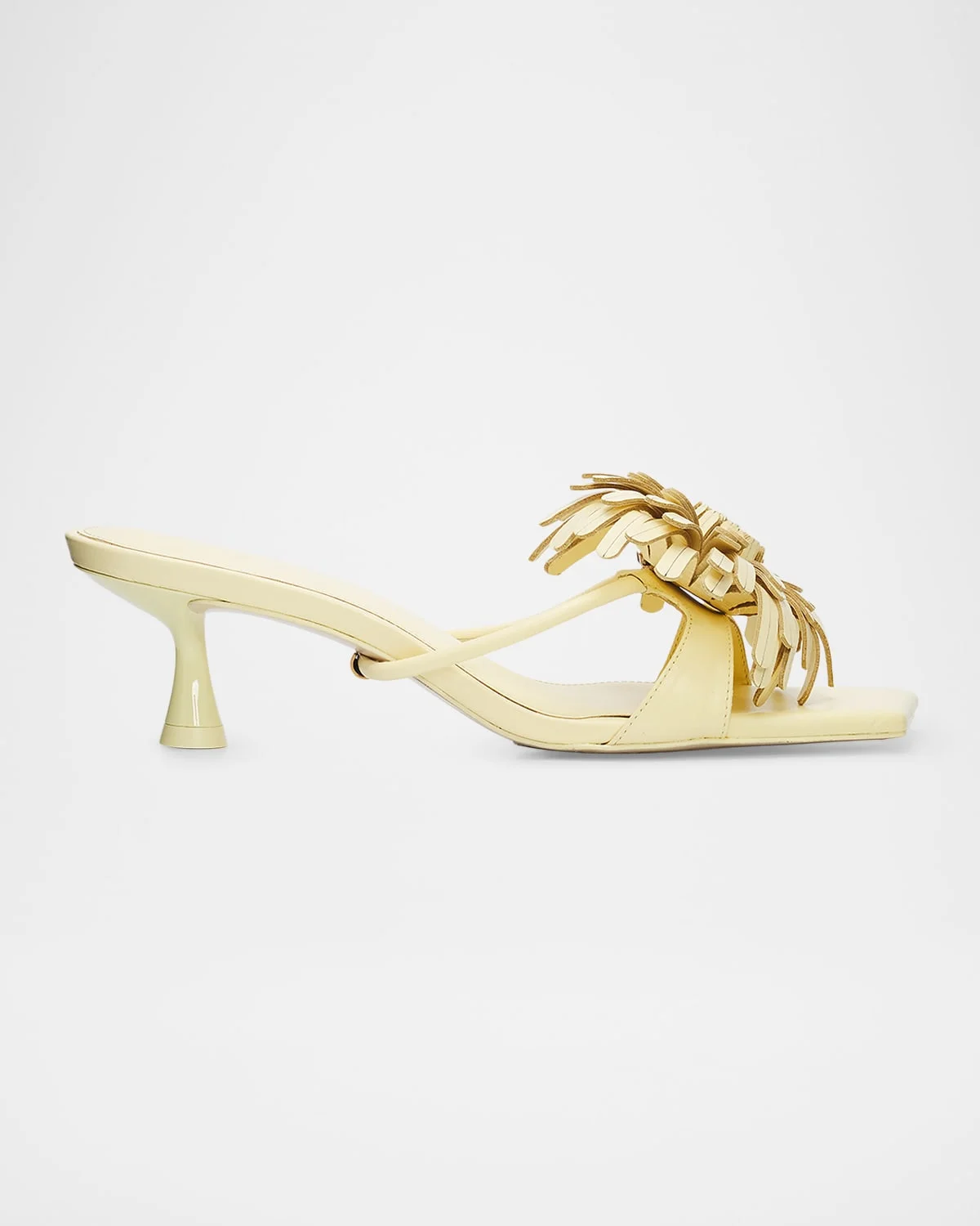 50mm Alora Leather Kitten-Heel Sandals - 1