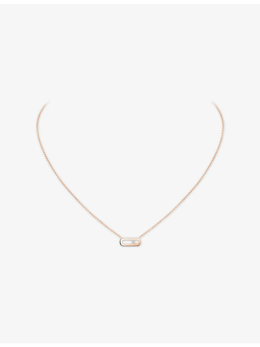 Move Uno 18ct Gold And 0.02ct Diamond Necklace - 1