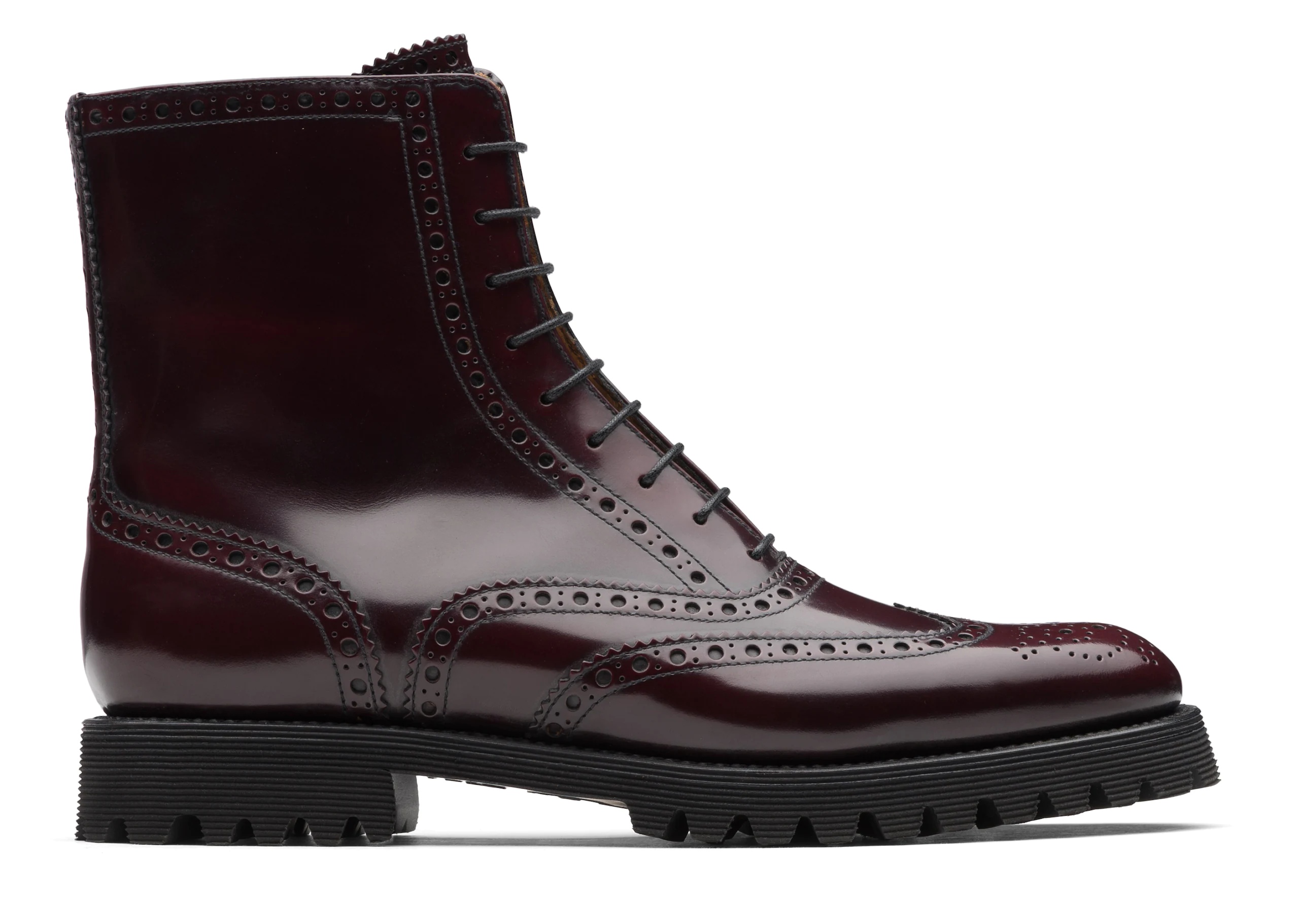 Cammy
Polished Binder Lace Up Boot Brogue Burgundy - 1