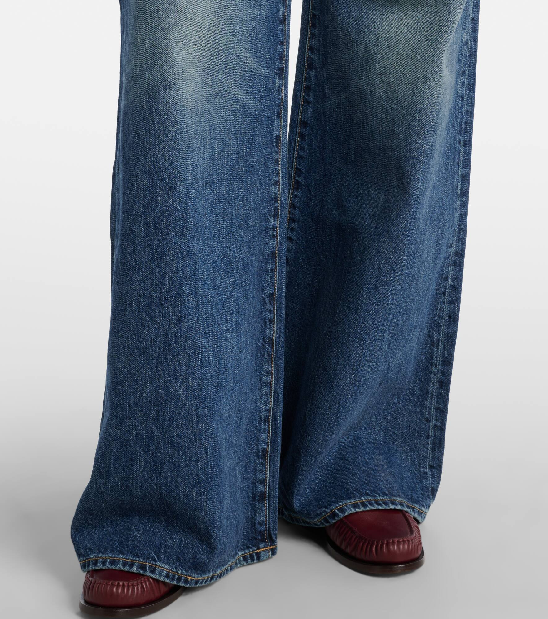 Salome mid-rise wide-leg jeans - 5