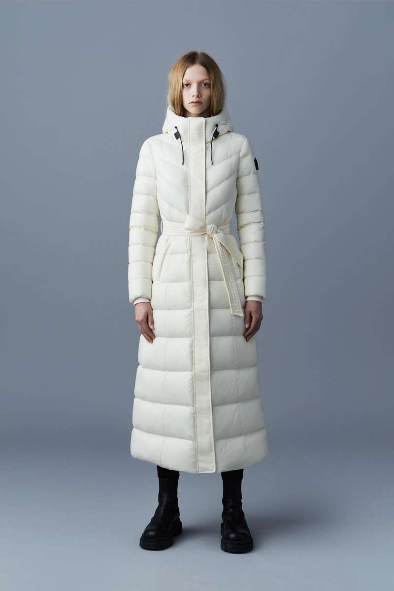 CALINA Lustrous down maxi coat 3