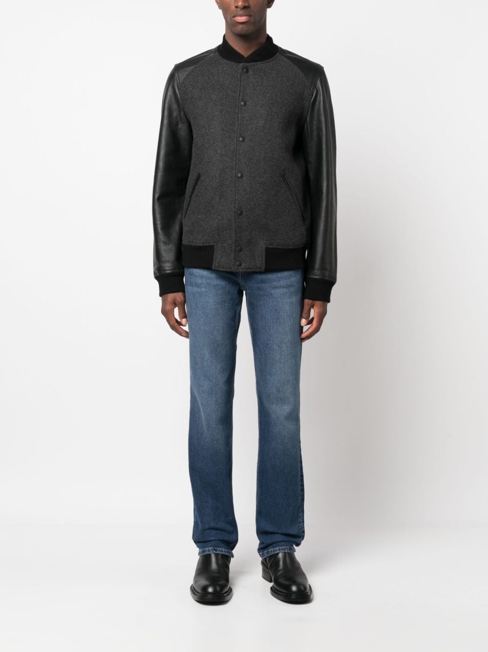straight-leg cotton jeans - 2