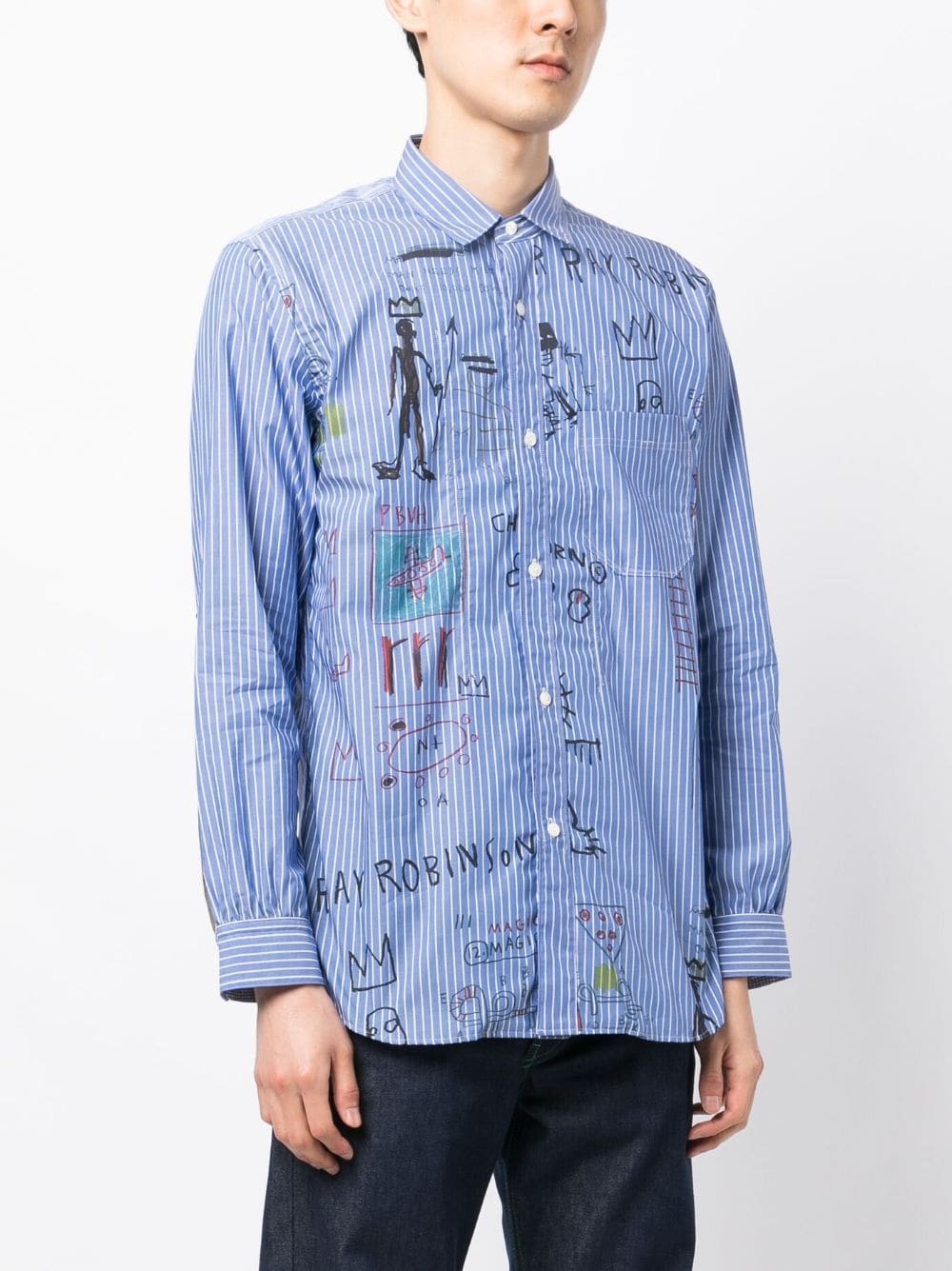 Junya Watanabe MAN Basquiat-inspired print shirt | REVERSIBLE