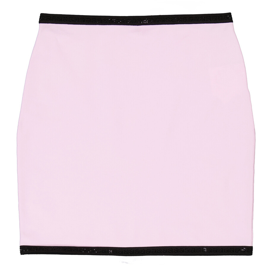 Alexander Wang Light Pink Contrast-Trim Mini Skirt - 5