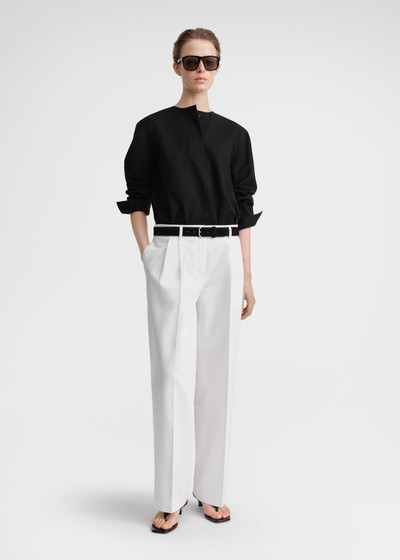 Totême Relaxed chino trousers white outlook