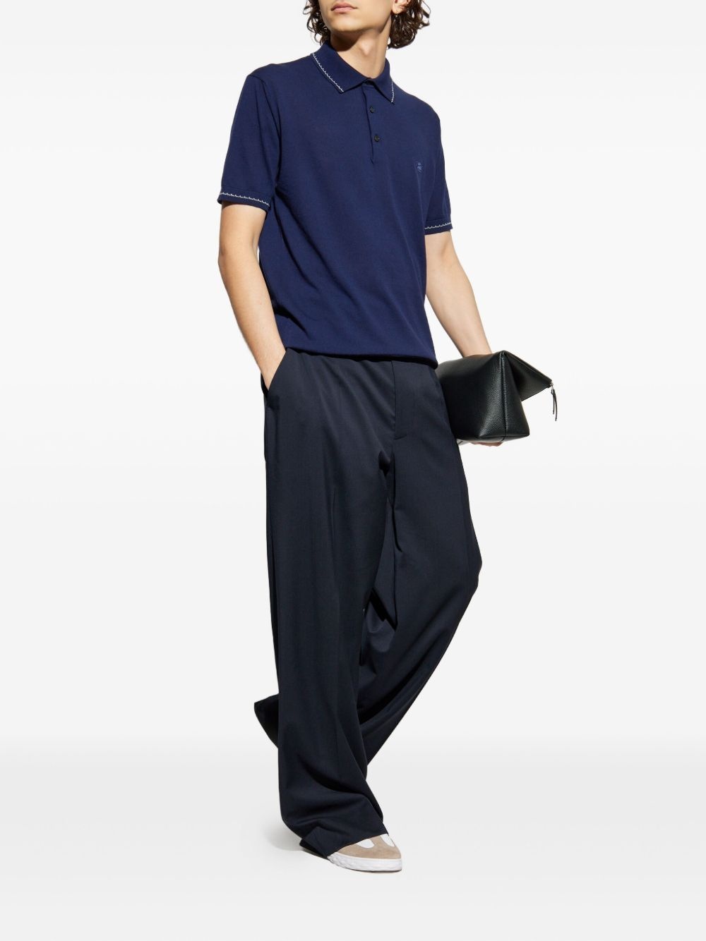polo shirt with contrast collar - 2