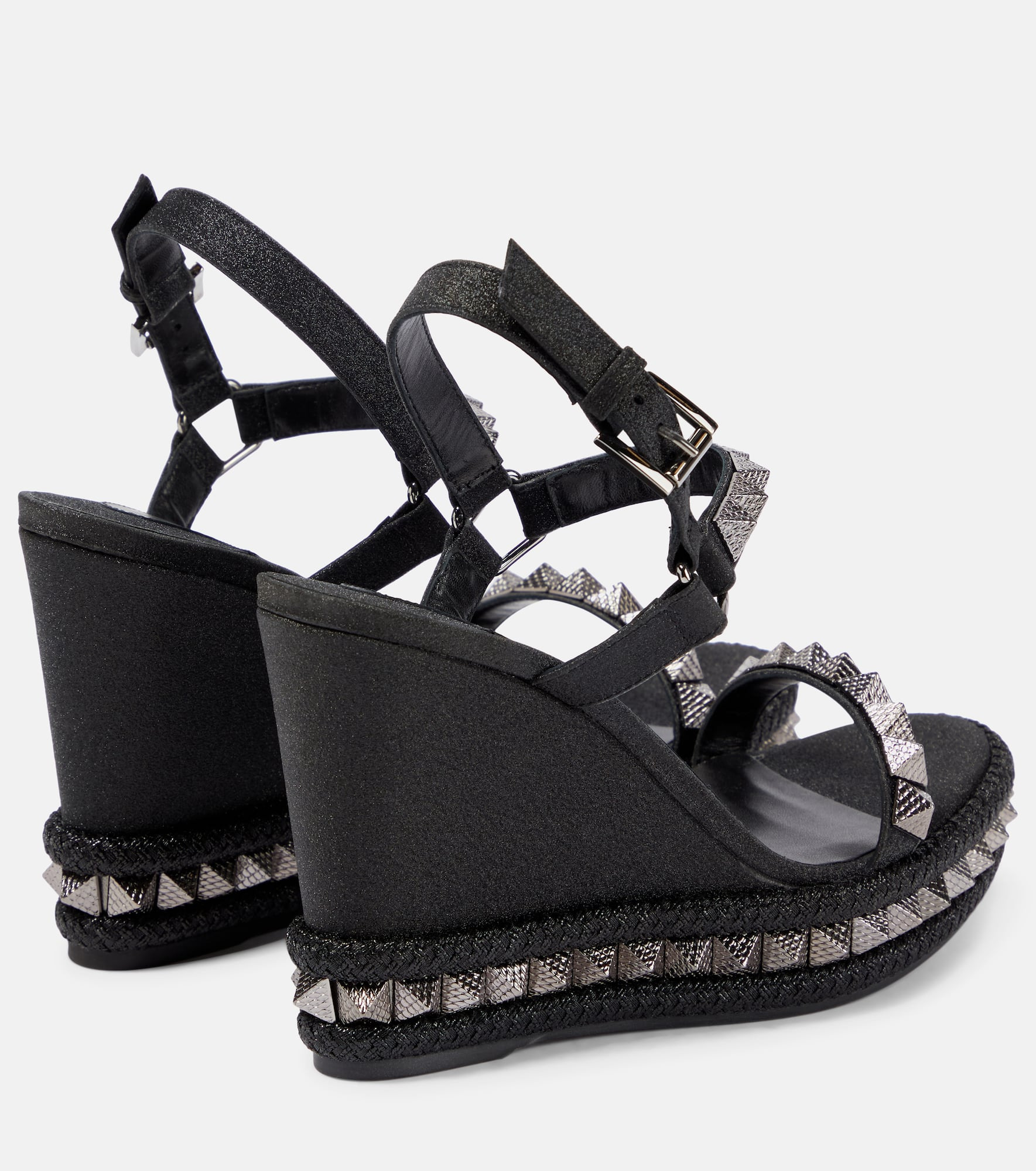 Pyraclou embellished leather espadrilles - 3