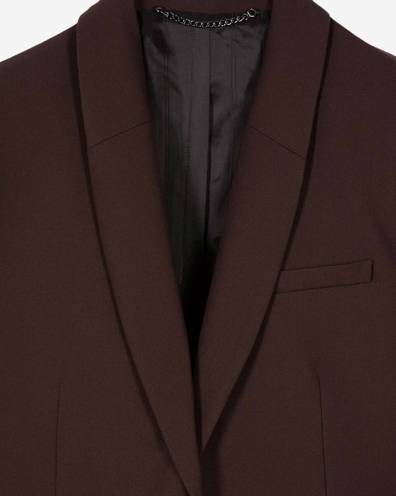 BROWN WOOL-BLEND SUIT JACKET 7