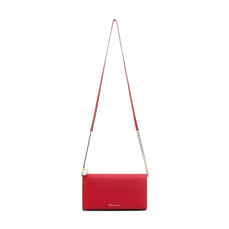 Red leather crossbody bag 3