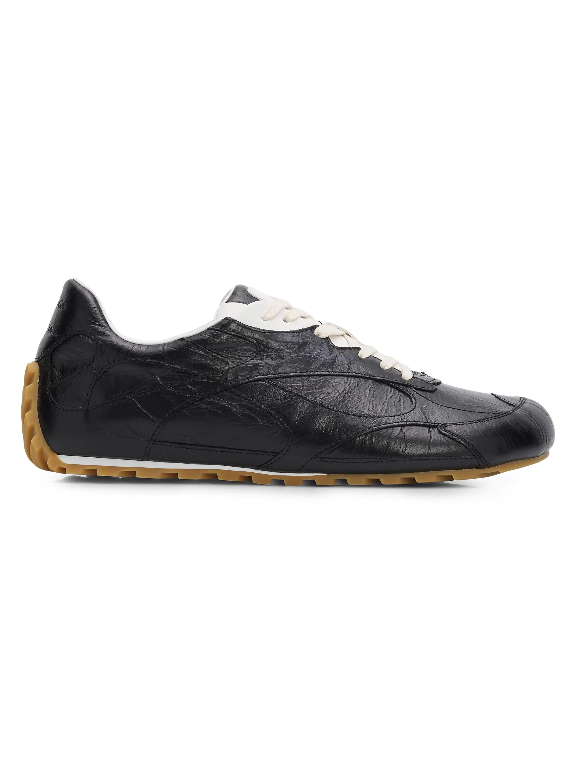Men's Orbit Flash Leather Low-Top Sneakers - Black - 1
