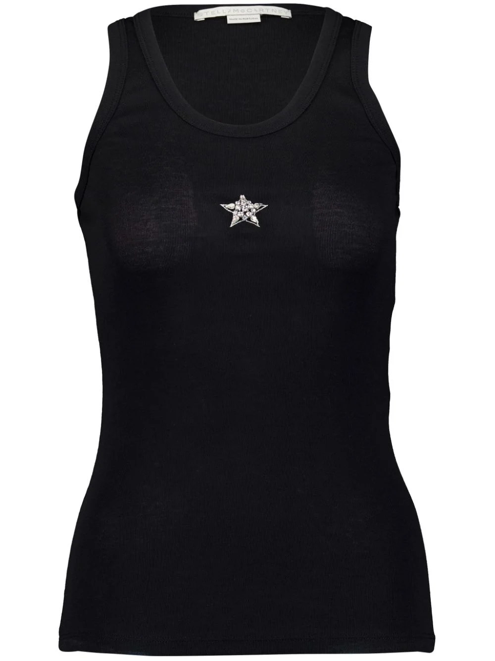 star-print detail tank top - 1