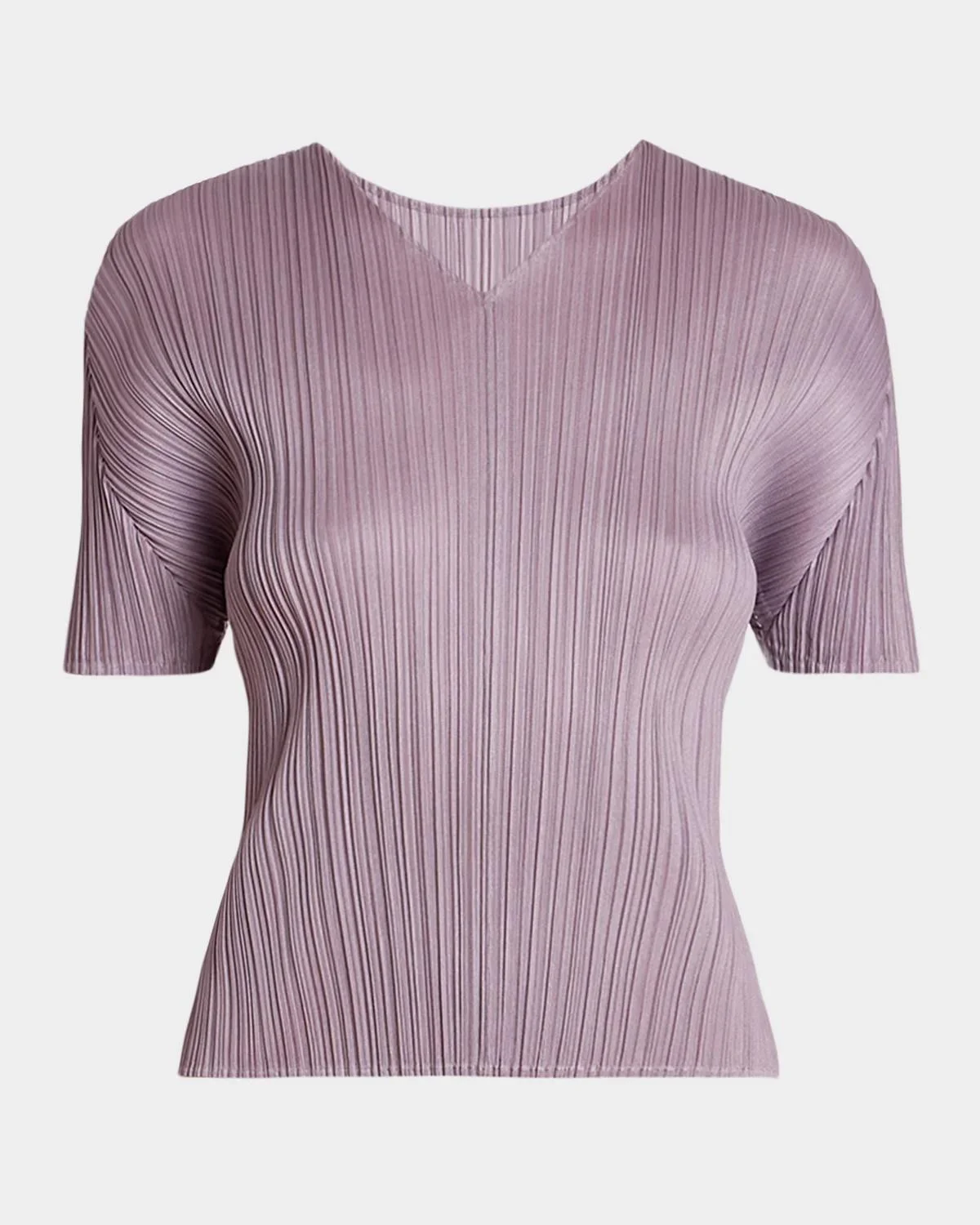 Monthly Colors: August Pleats Short-Sleeve Top - 1