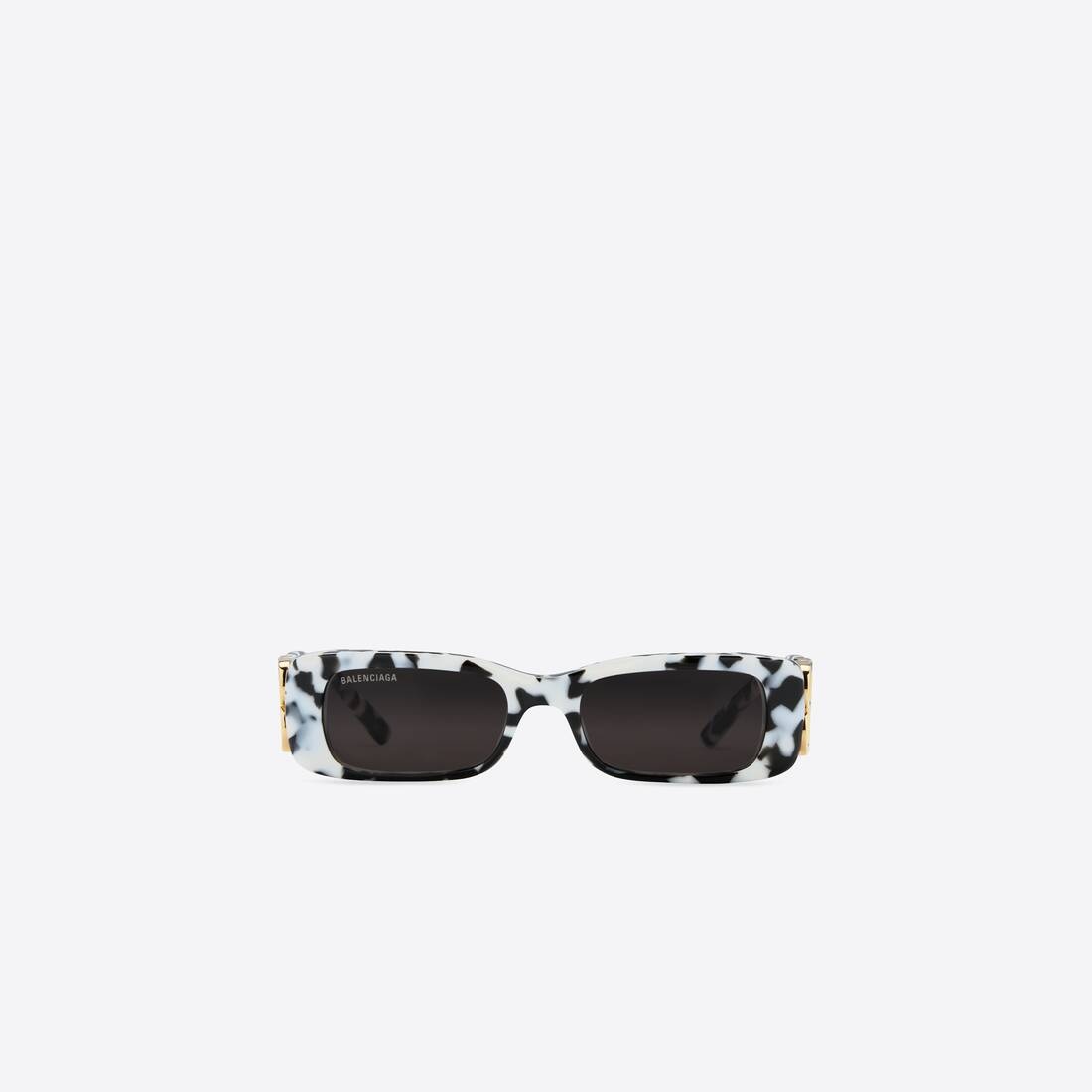 Dynasty Rectangle Sunglasses in White - 1