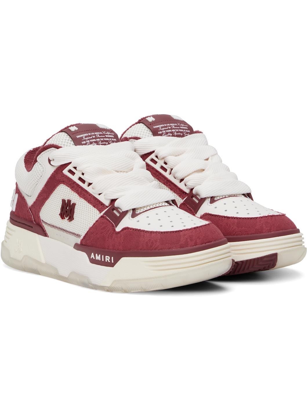 White & Red MA Quad MA-1 Sneakers - 4