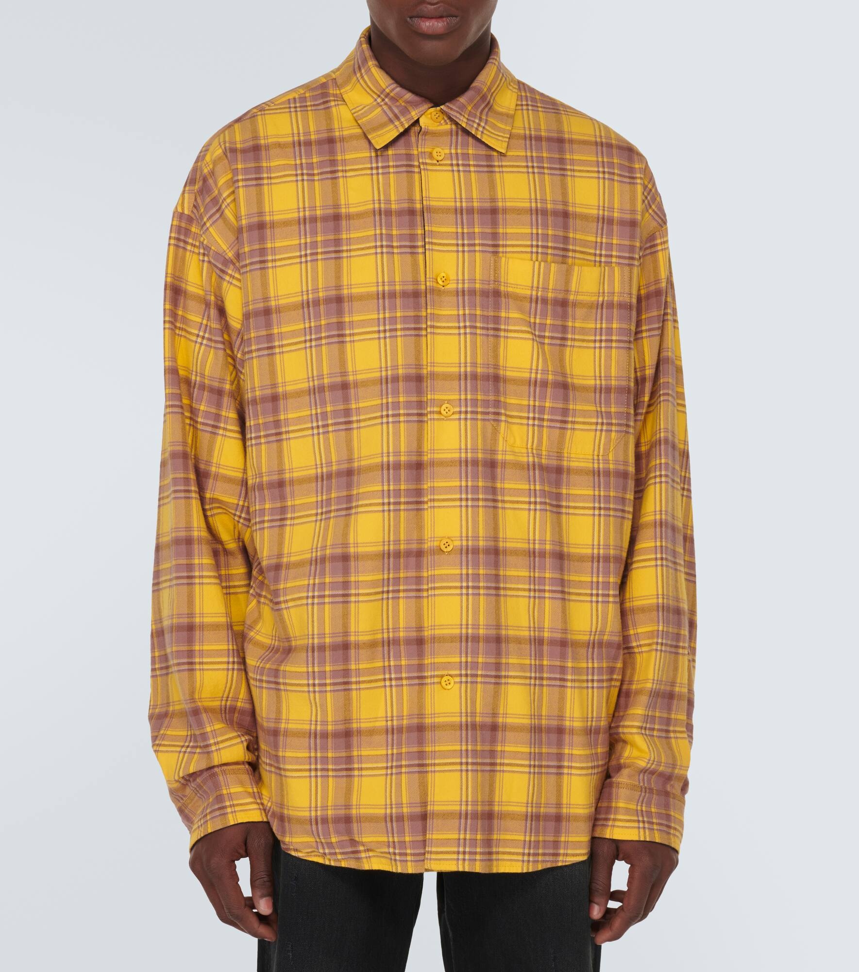 Reversible checked cotton shirt - 3