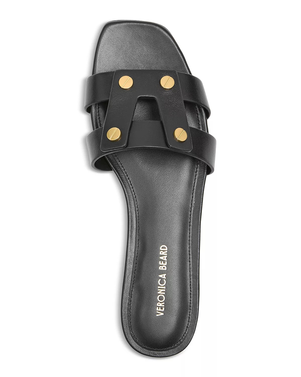Women's Via Leather Slide Sandals - 3