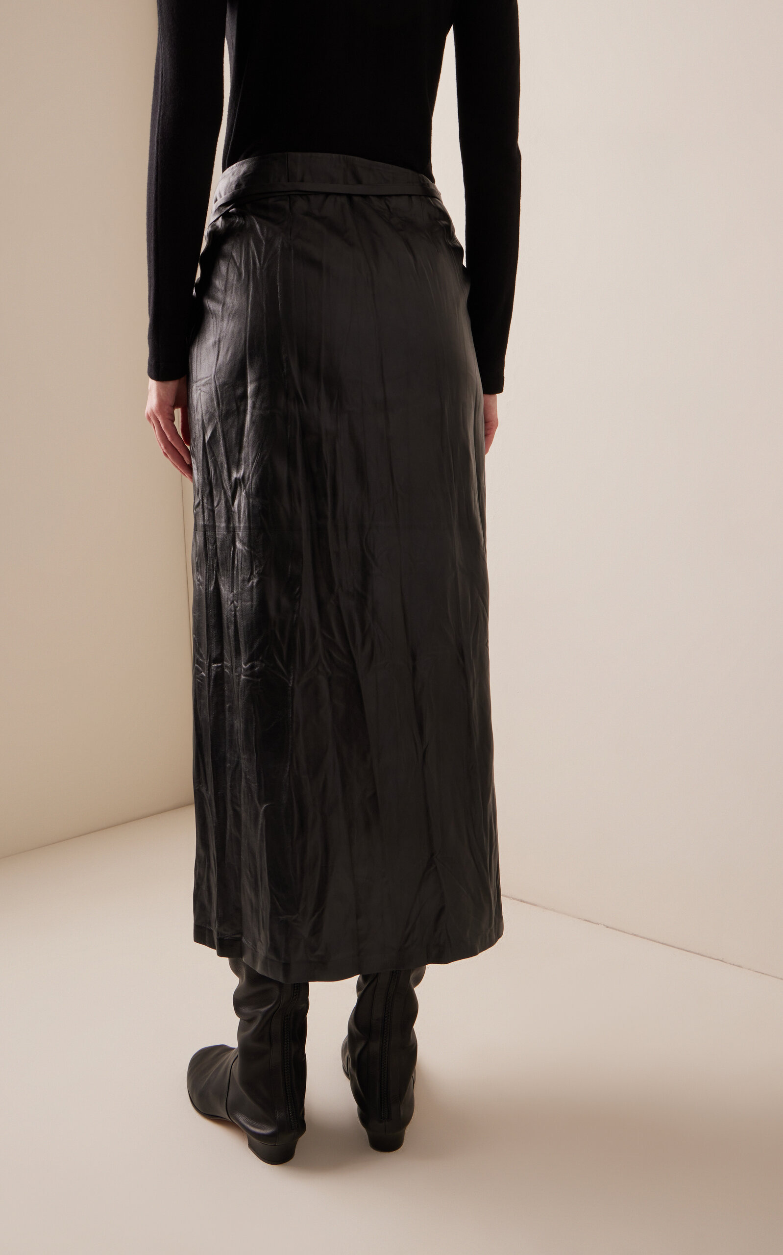 Bert Leather Skirt black - 4
