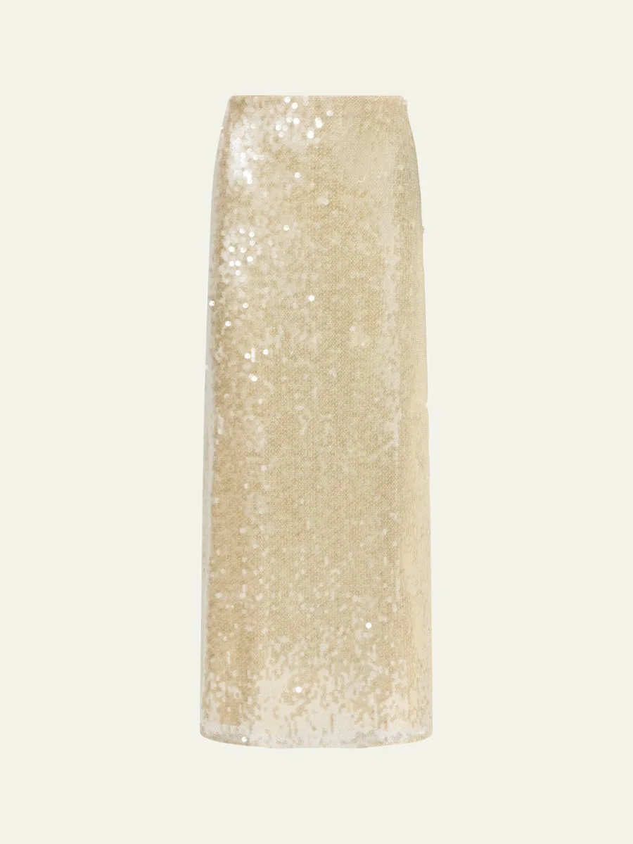 Linnie Sequined Maxi Skirt - 1