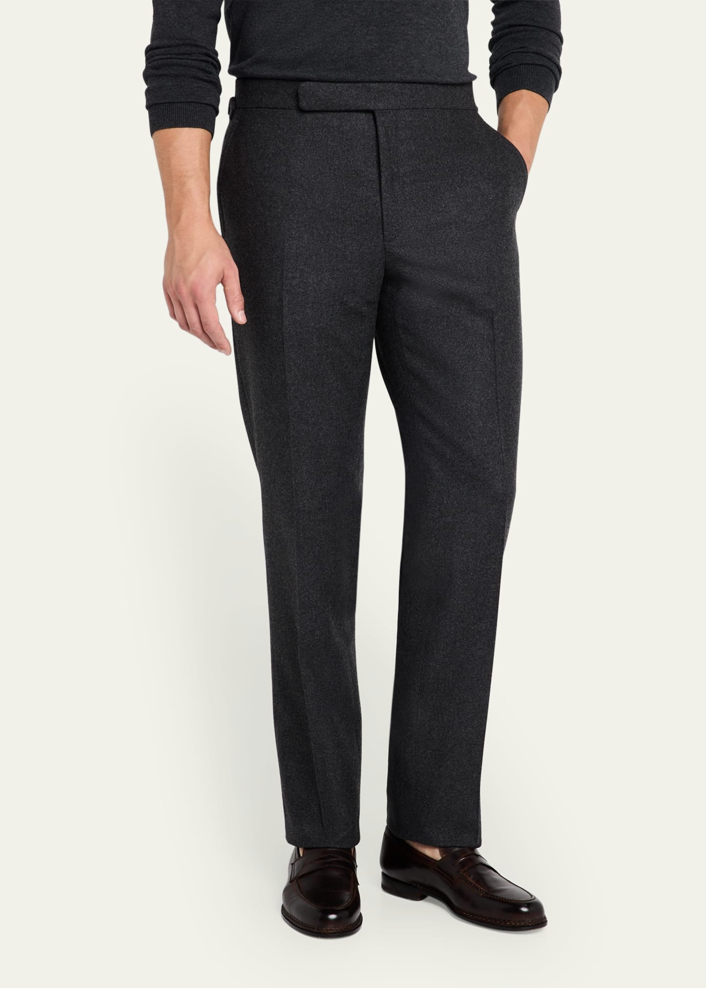 Men's Gregory Hand-Tailored Wool Trousers - 4