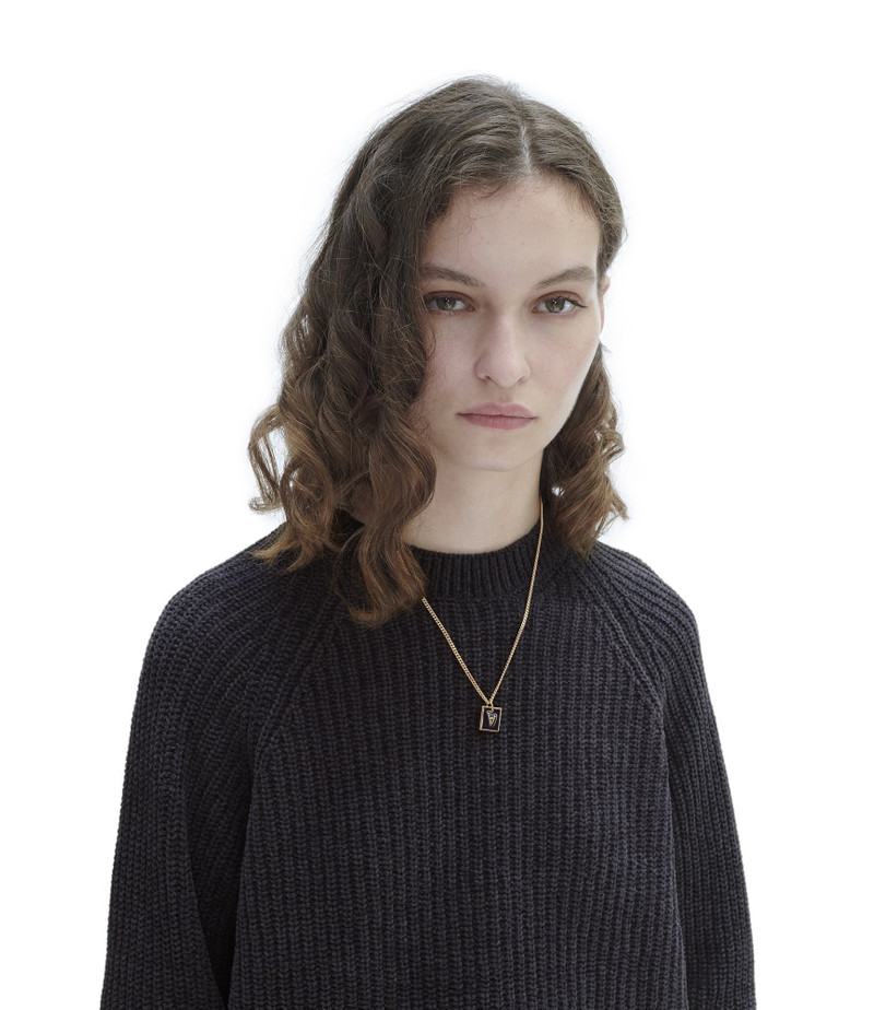 A.P.C. Logo A Plaques necklace outlook
