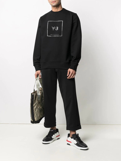 Y-3 logo-print sweatshirt outlook