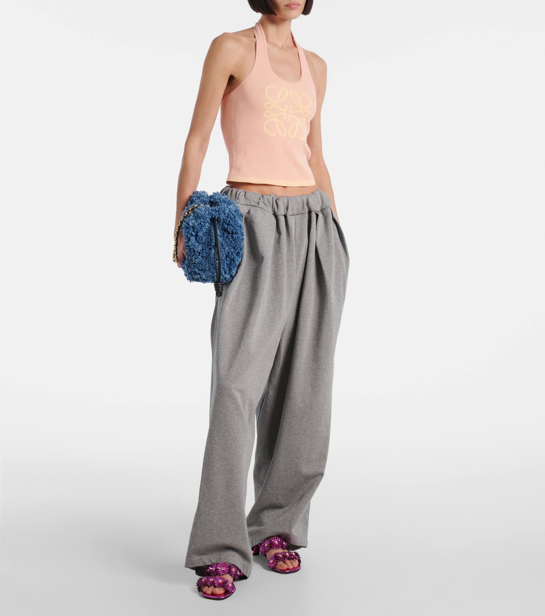 Flamenco Medium denim clutch - 5