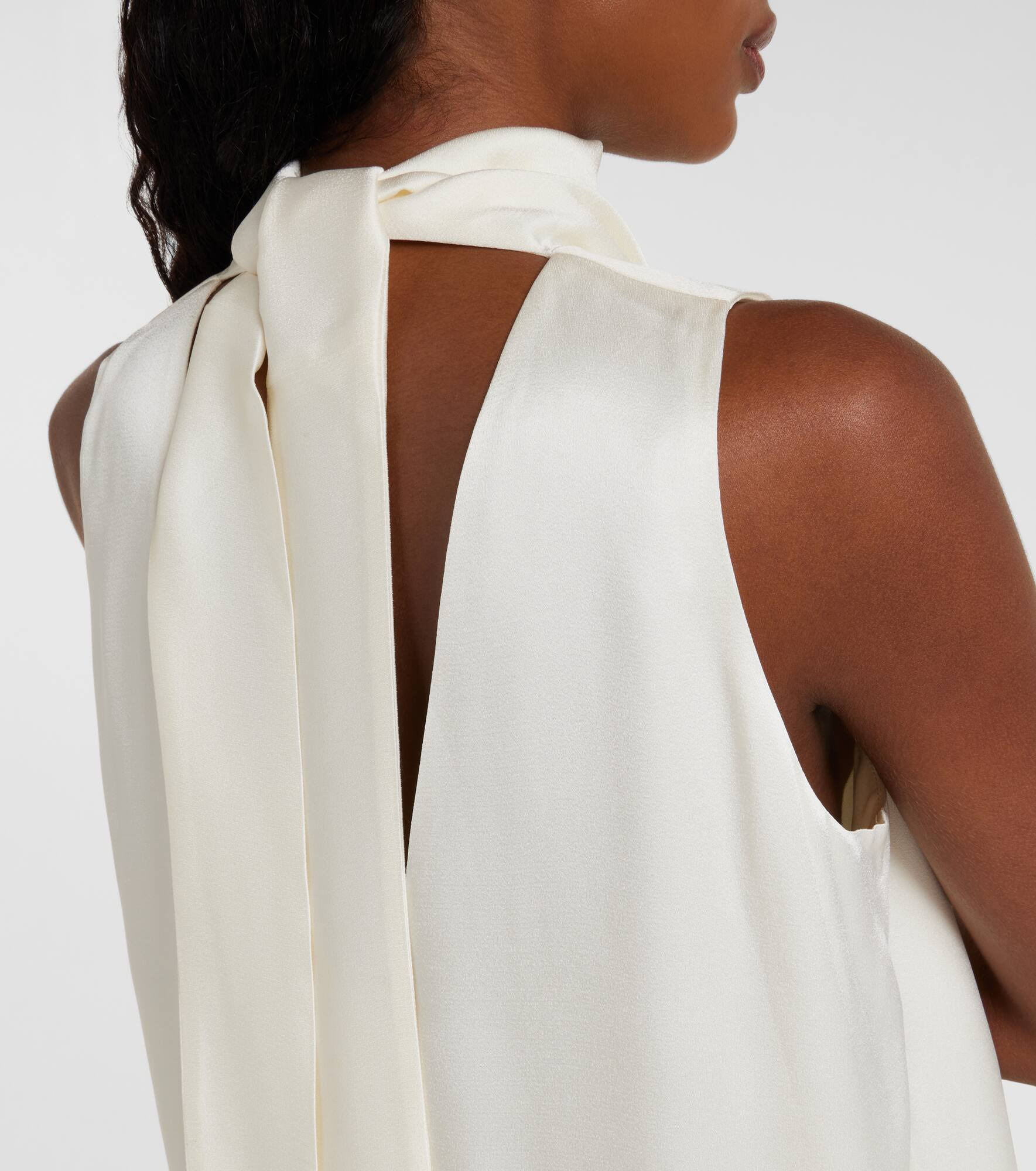 Draped satin top - 6