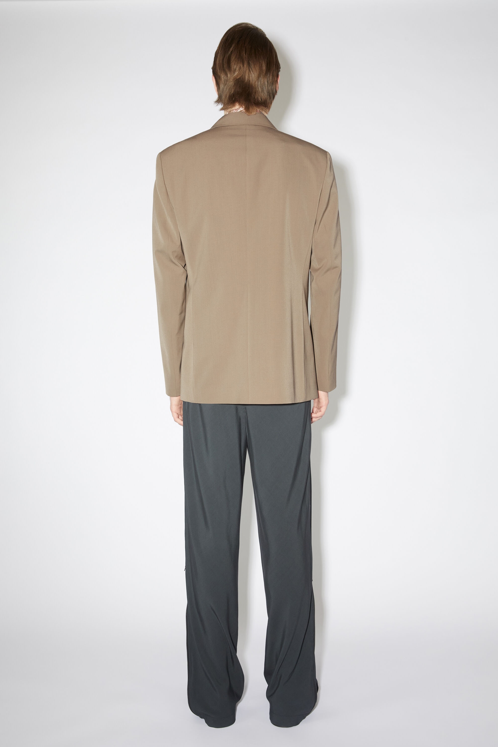 Regular fit suit jacket - Mud grey - 3