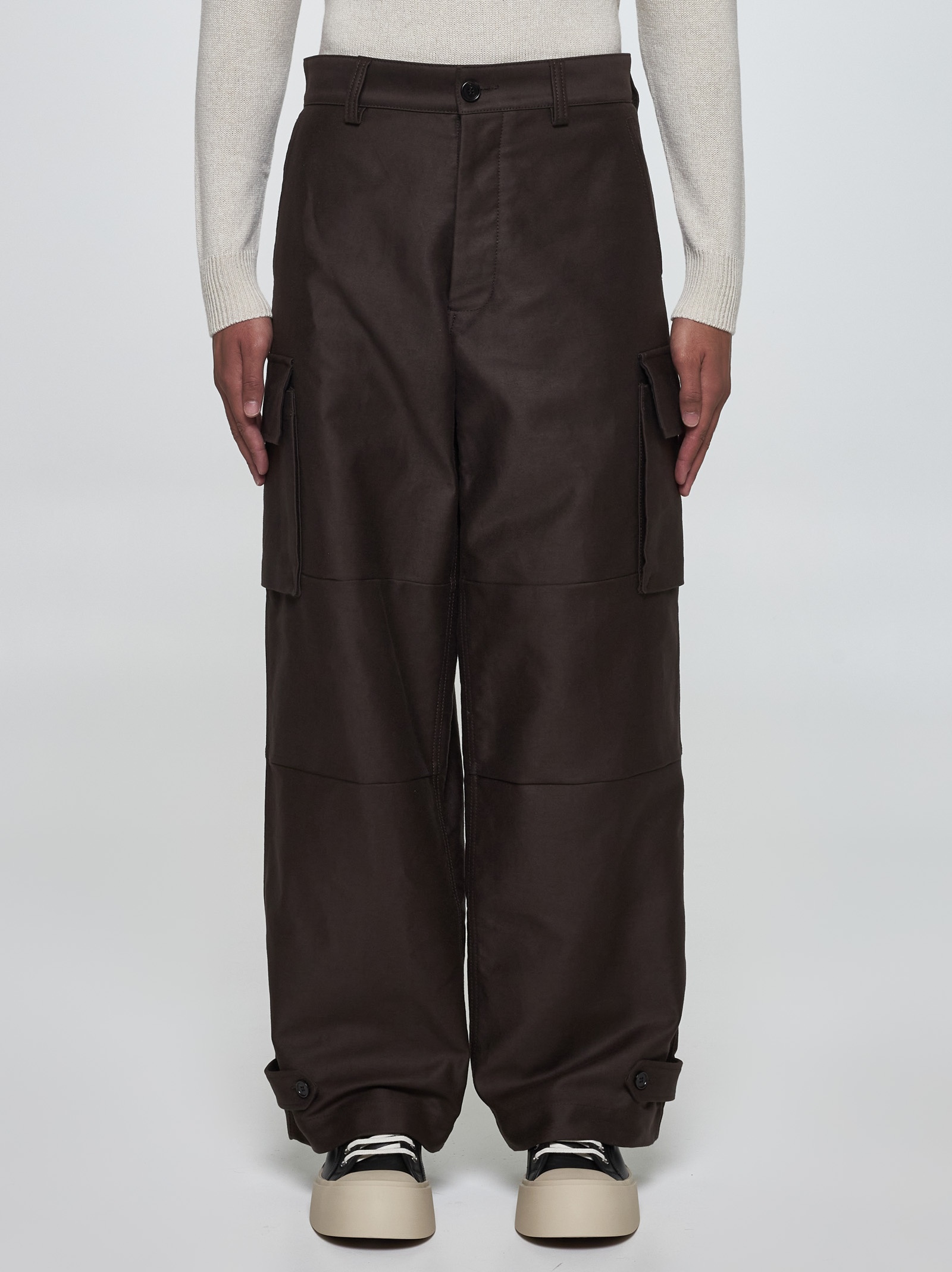 Cotton cargo trousers - 3