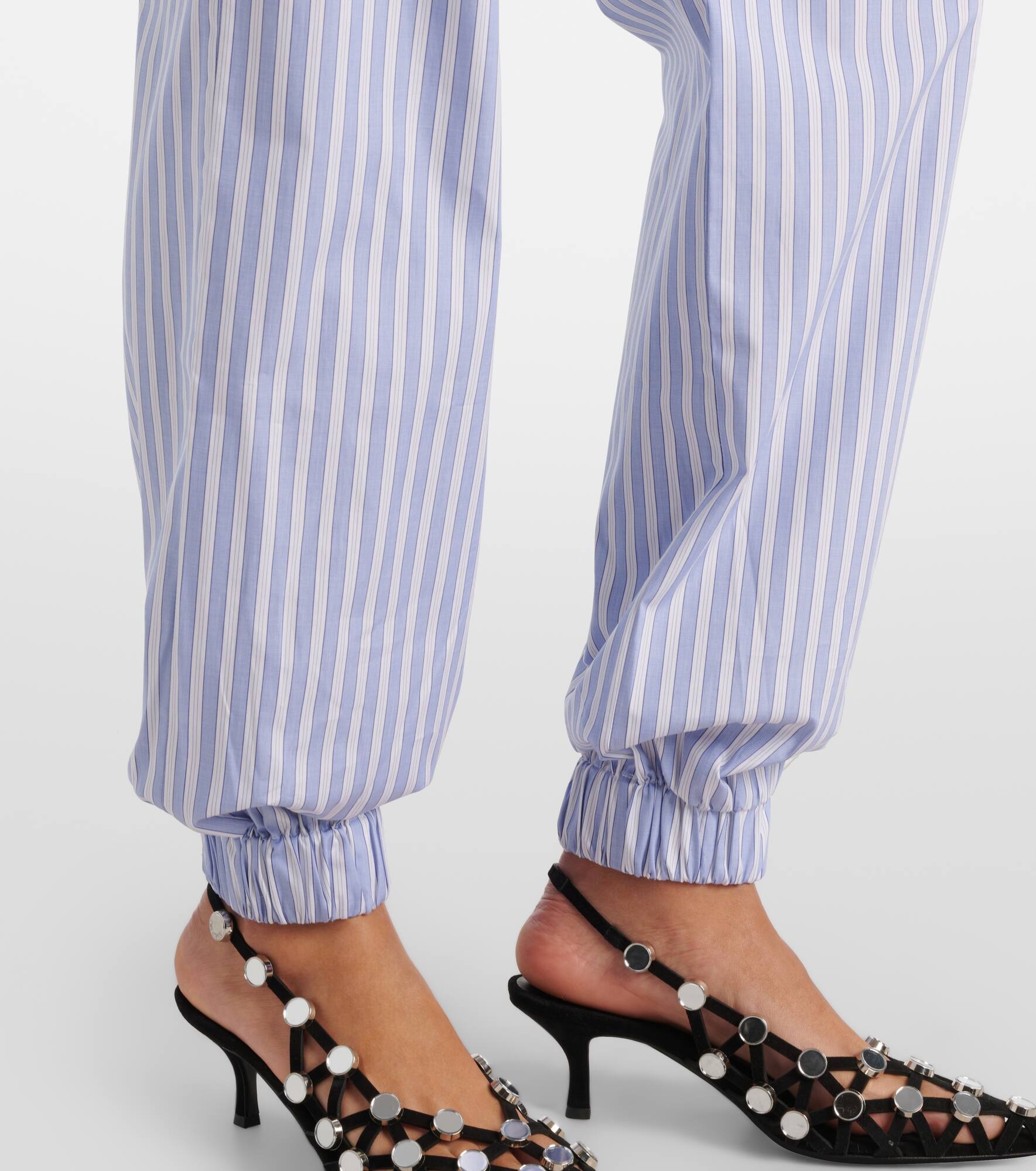 Striped cotton pajama pants - 5