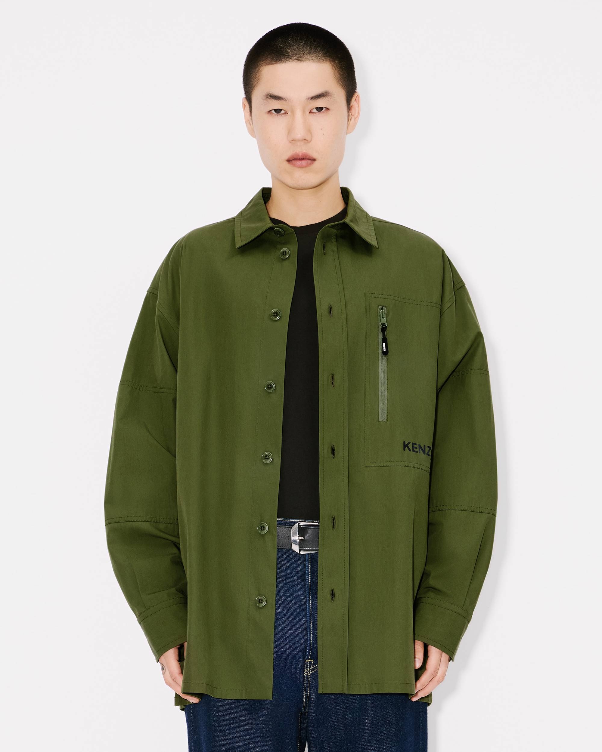 'Boke Flower 2.0' oversied shirt in technical cotton - 3