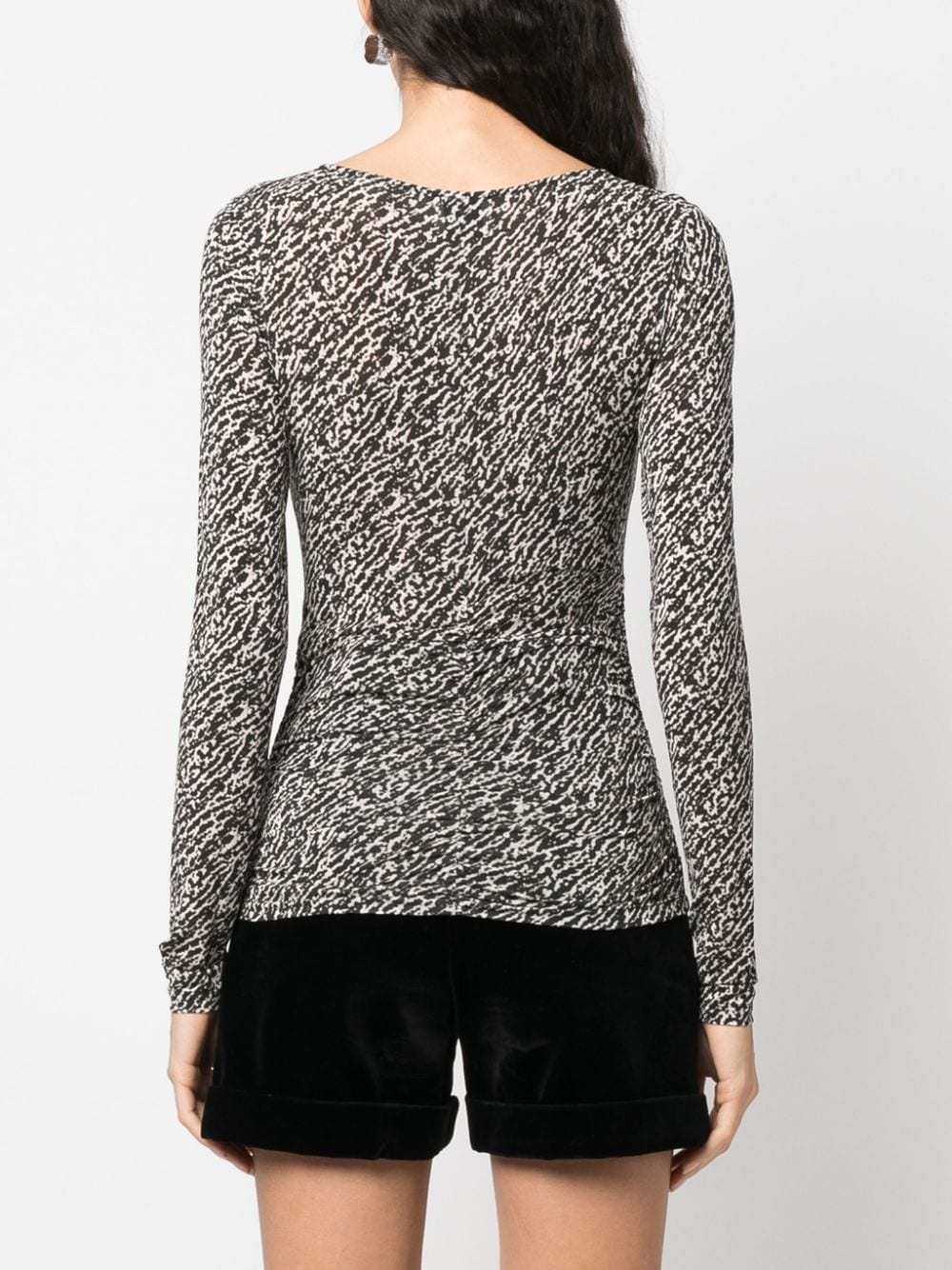 Laura abstract-print cut-out top - 4