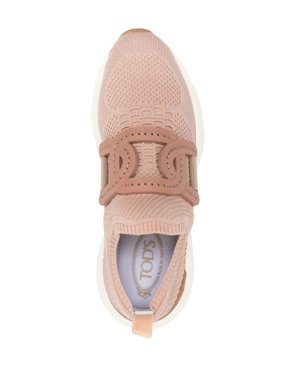 chain-embellished woven trainers - 4