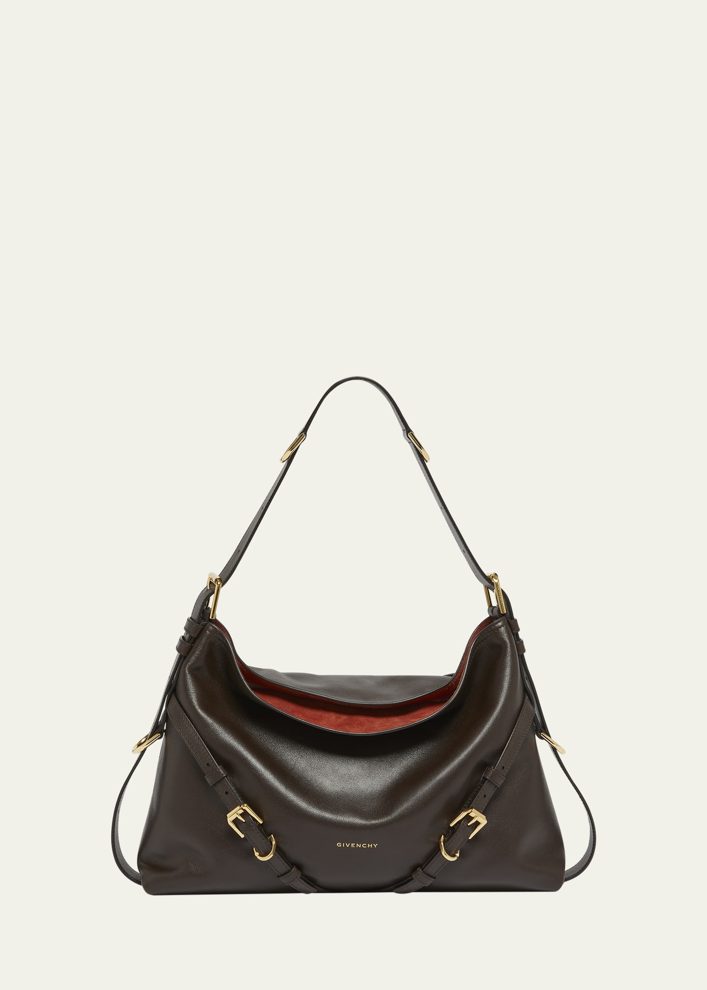 Voyou Medium Shoulder Bag in Shiny Leather - 1