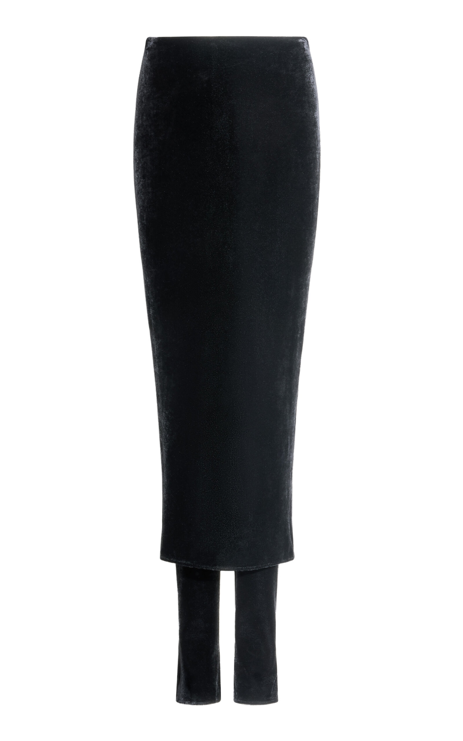 Velvet Skirt Pants black - 1