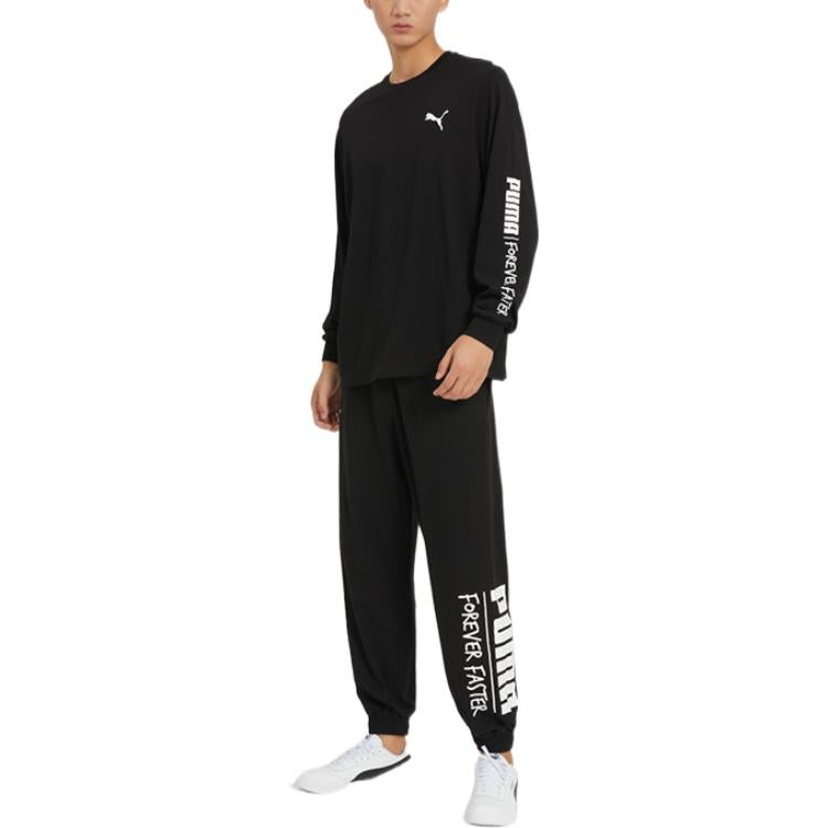 PUMA Graphic Track Pants 'Black' 539534-01 - 2