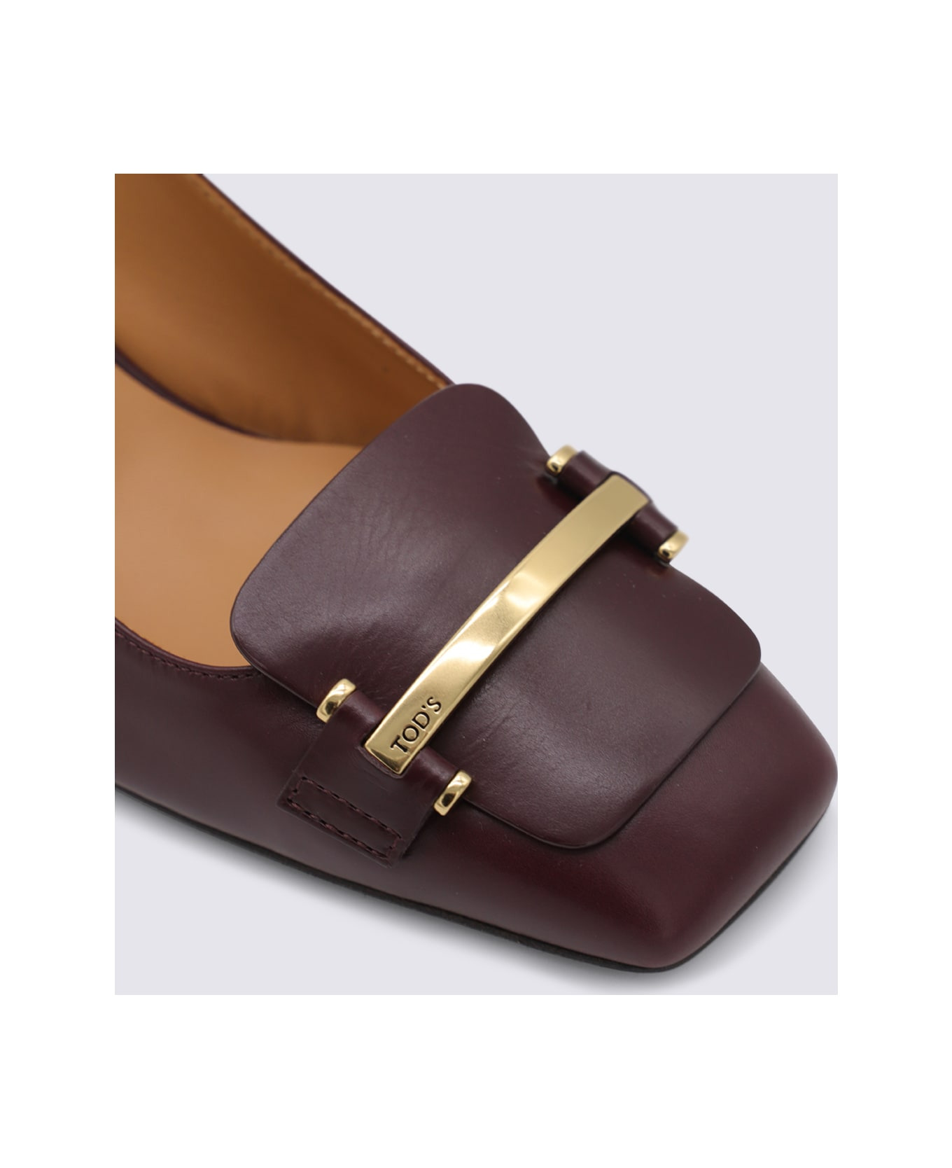 Brown Leather Pumps - 4