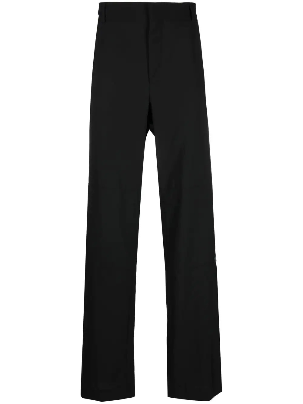 panelled straight-leg trousers - 1